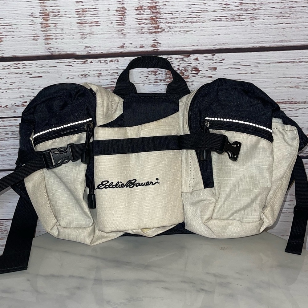 Eddie Bauer Beige Hydration Belt/Waist Backpack Hiking